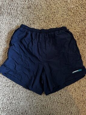 VINTAGE Speedo Navy Blue Swim Shorts size large